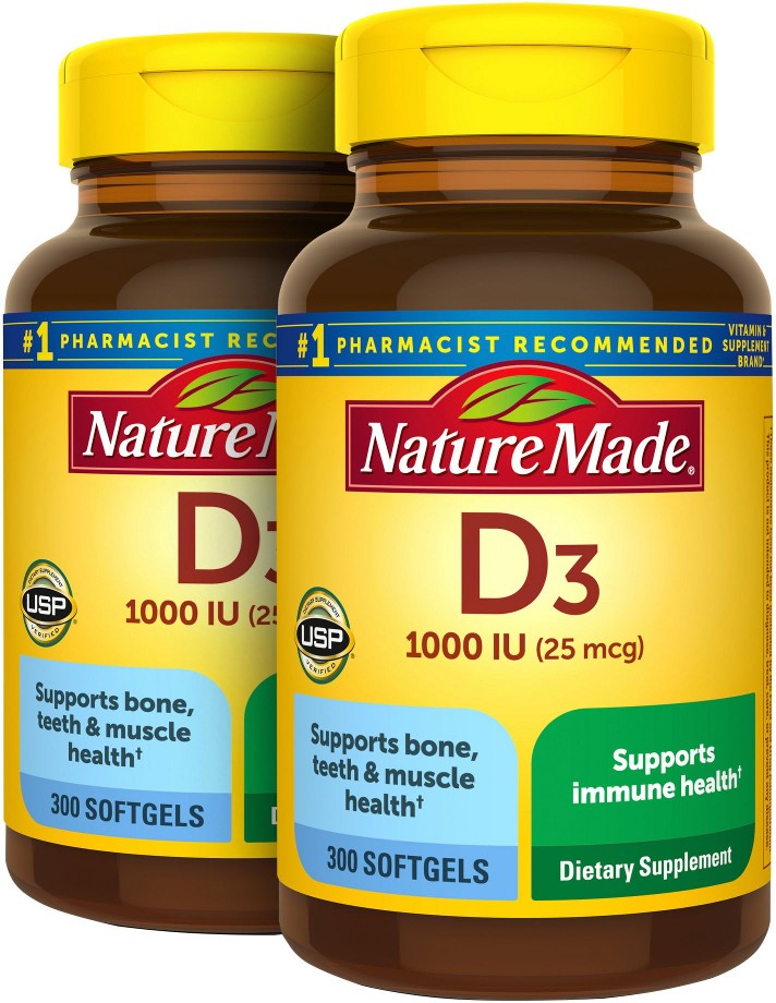 Vitamin D3 1000 Iu 25 Mcg Softgels 600 Ct